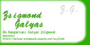 zsigmond galyas business card
